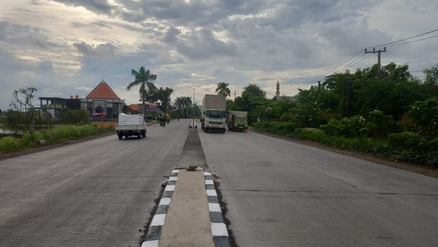 Jalan Rigid Duduksampeyan Dibuka, Tidak Ada Contraflow di Pantura