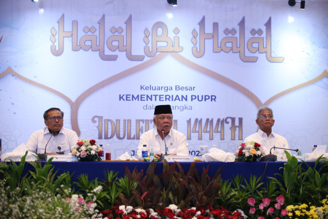 Halal Bihalal Idul Fitri 1444 H, Menteri Basuki Ingatkan Netralitas ASN di Tahun Politik