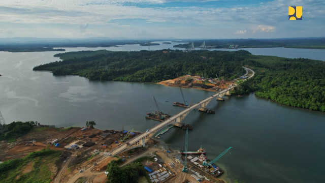 Tingkatkan Konektivitas Menuju Kawasan IKN Nusantara, Kementerian PUPR Bangun Jembatan Duplikasi Bentang Pendek Pulau Balang