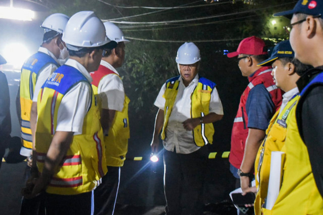 Menteri Basuki Tinjau Penanganan Pasca Bencana Banjir Lahar Dingin Gunung Semeru