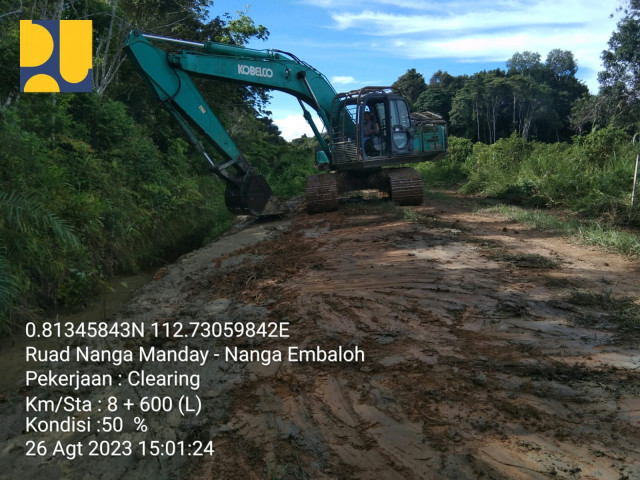 Kementerian PUPR Mulai Penanganan Jalan Daerah di Kapuas Hulu Kalimantan Barat