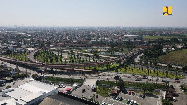 Konstruksi Tuntas, Flyover Djuanda Urai Kemacetan Bundaran  Aloha Menuju Bandara Juanda Sidoarjo 