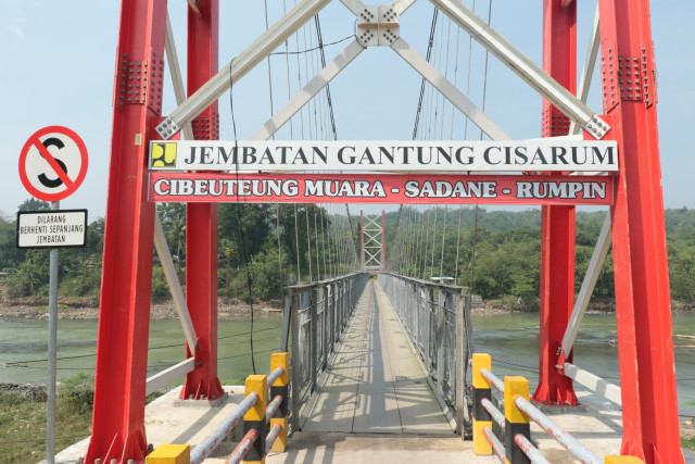 Jembatan Gantung Cisarum Bogor, Jadi Ikon Baru Warga Sekitar