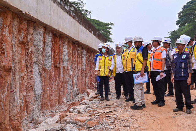 Direktur Jenderal Bina Marga Tengok Pembangunan Jalan Baru Menuju Kawasan MABES TNI Cilangkap