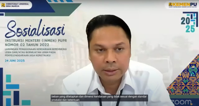 Dtjen Bina Marga terus Pro-Aktif untuk Sosialisasi Larangan  Kendaraan Over Dimensian Over Loading (Odol)