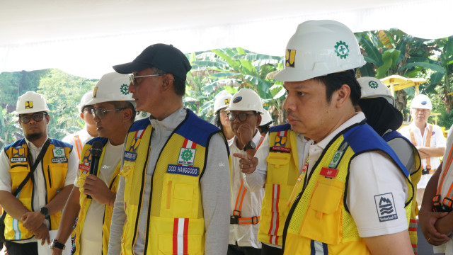 Menteri PU Doddy Hanggodo meninjau Pembangunan Jalan MORR (Manado Outer Ring Road) Manado – Sulawesi Utara