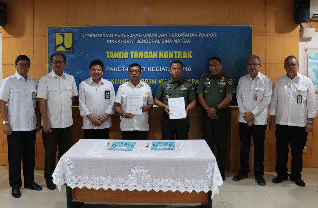 The Ministry of Public Works and Public Works Cooperates with the Army of the Army to Build 132 km of the East Kalimantan and Kaltara Border Roads